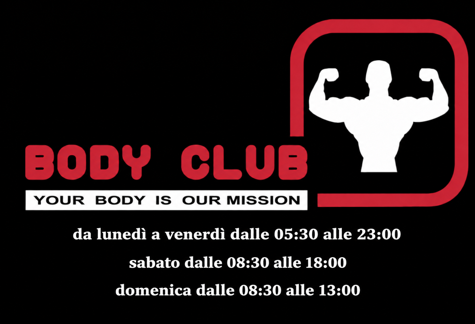 Orari sede Body Club Via Dante