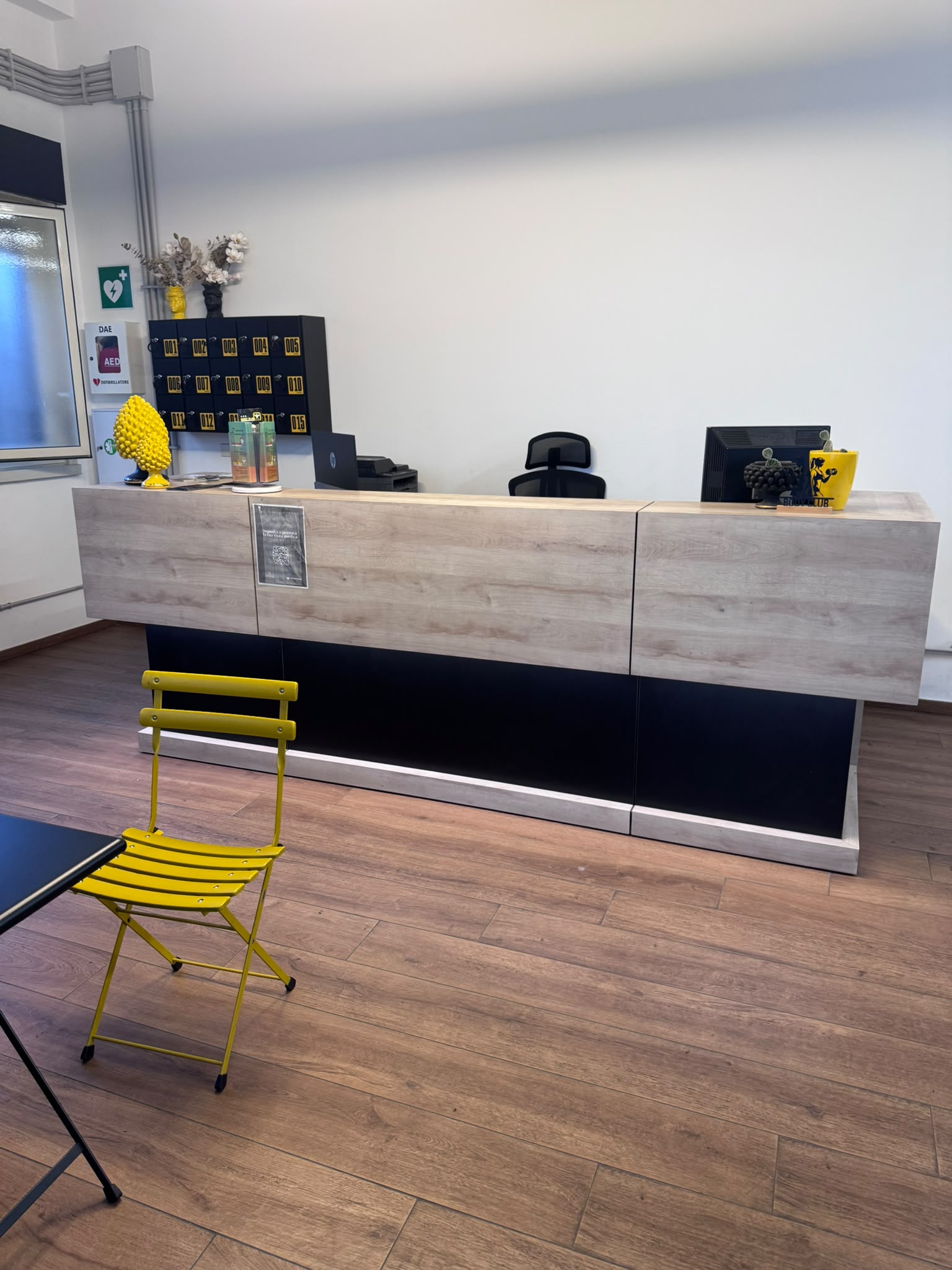 Reception della sede Body Club 2.2 Zisa