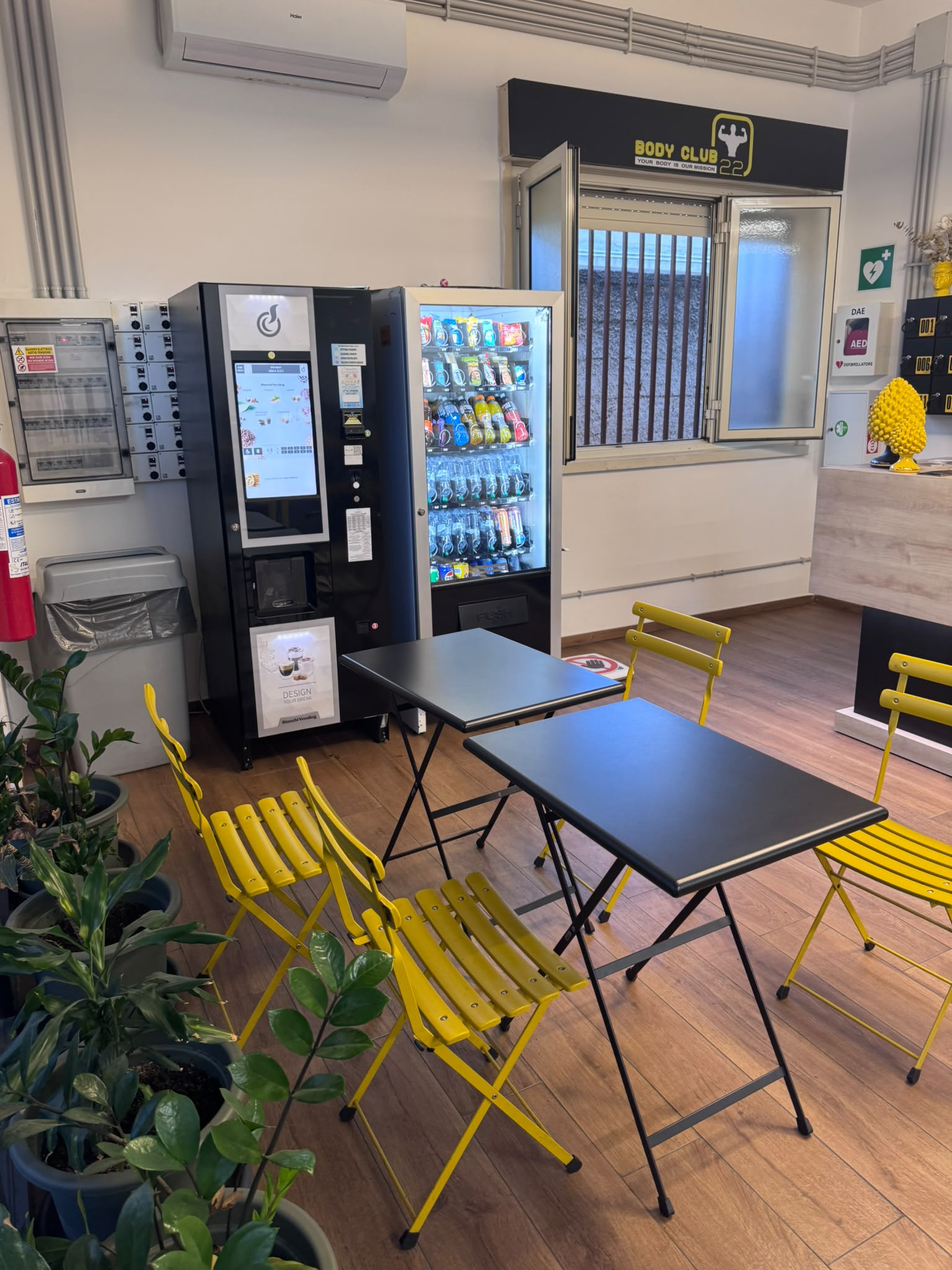 Area accoglienza della sede Body Club 2.2