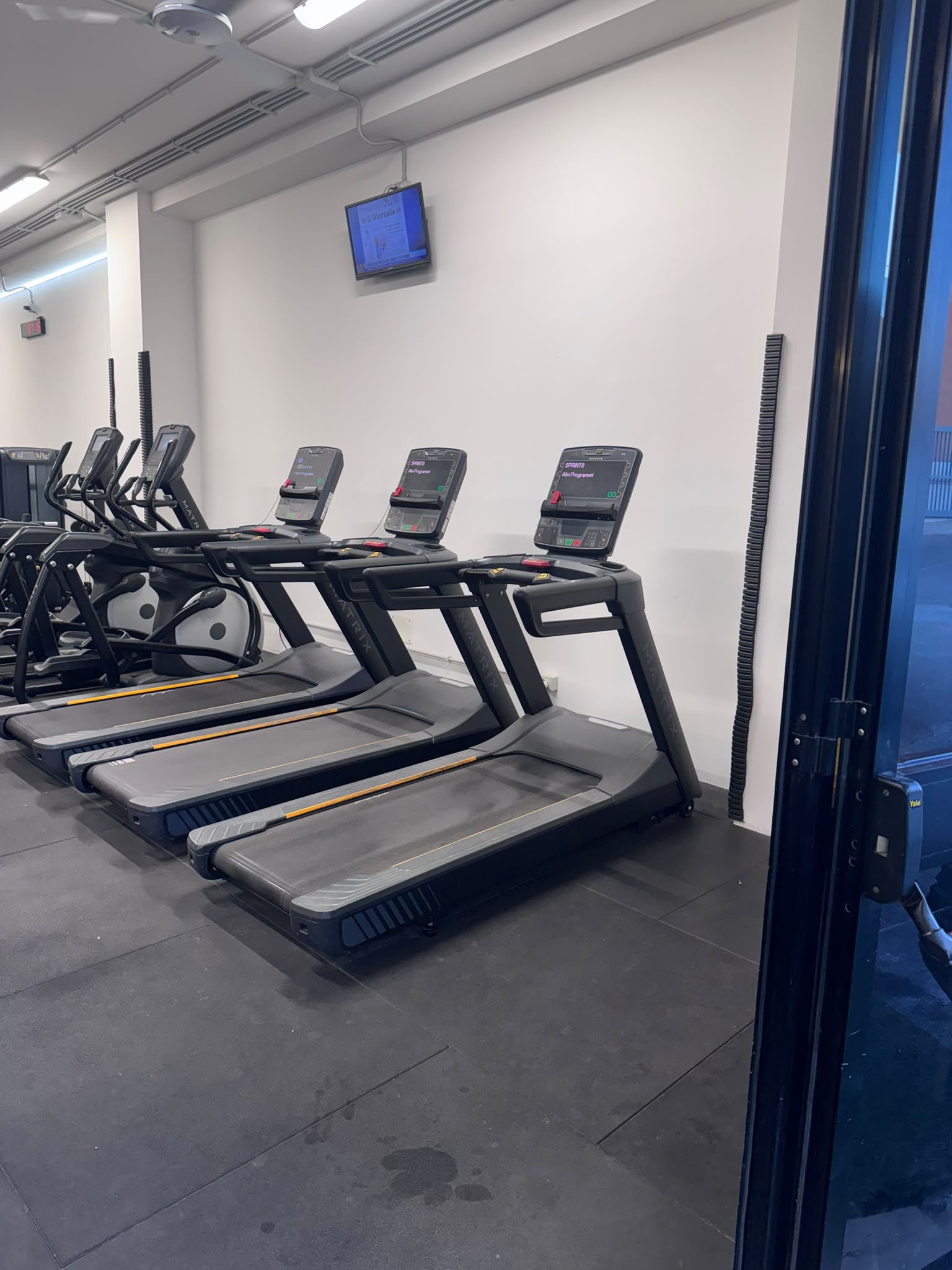 Tapis roulant e area cardio della palestra